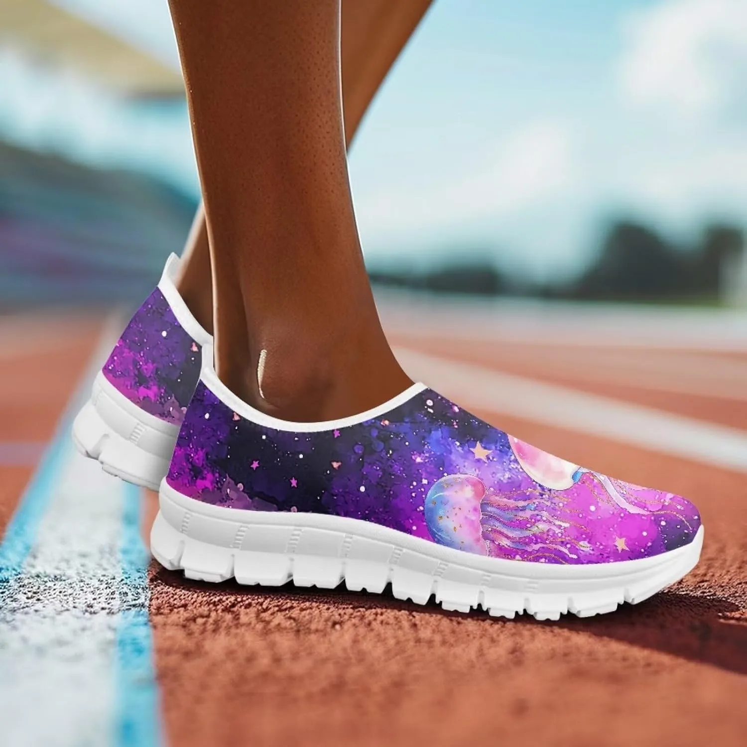 Women's Slip On Casual Shoes Low Top Sports Tennis Shoes Ladies Loafers Lightweight Non Slip Athletic Sneakers for Walking Running US 5.5-11.5