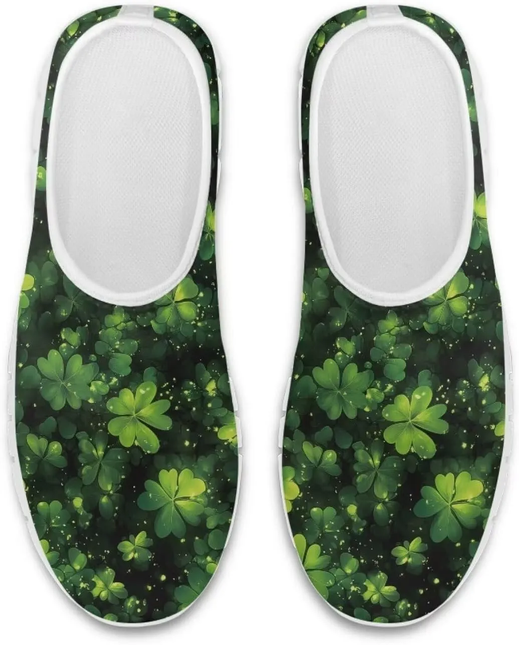 Xpyiqun St Patricks Day Sneakers for Women Size 5.5-11.5 Slip On Sneaker Womens Mesh Road Running Shoes Walking Loafer