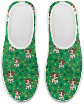Xpyiqun St Patricks Day Sneakers for Women Size 5.5-11.5 Slip On Sneaker Womens Mesh Road Running Shoes Walking Loafer