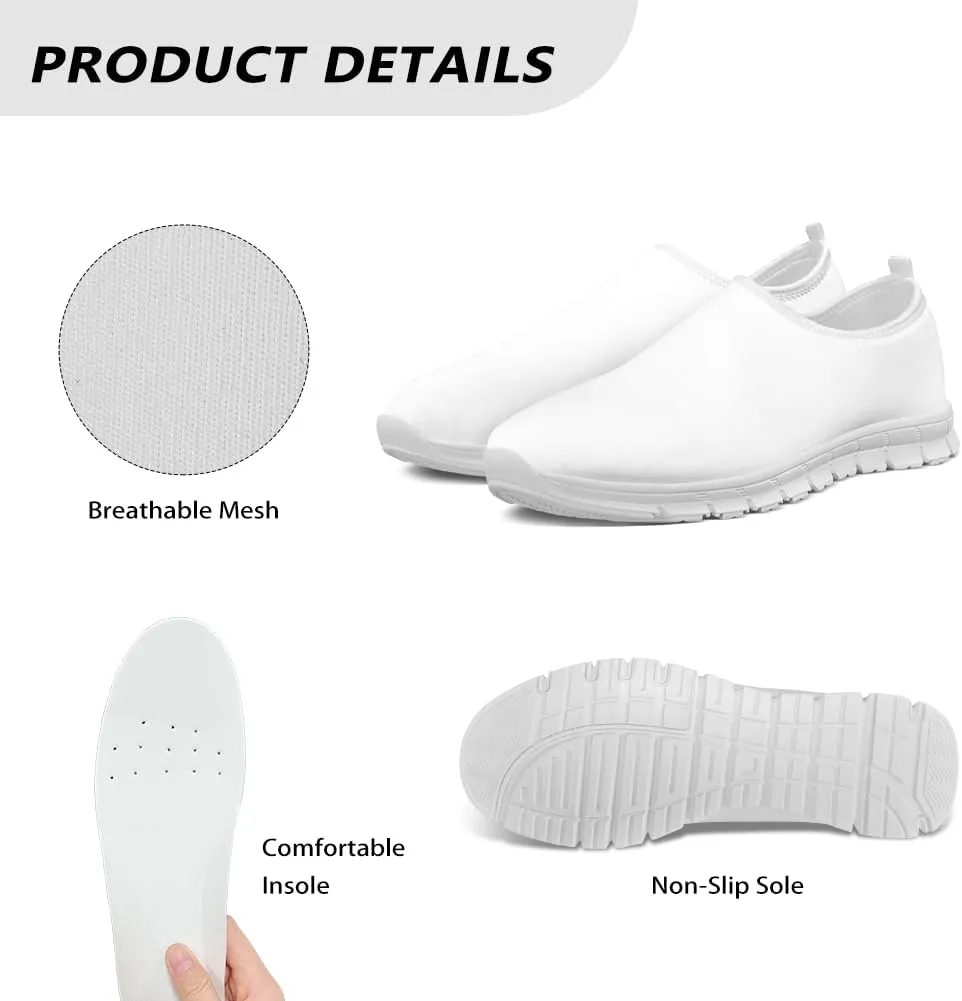Xpyiqun St Patricks Day Walking Sneakers Size 5.5-11.5 Running Shoes for Women Mesh Gym Tennis Slip On Sneaker Athletic Loafer